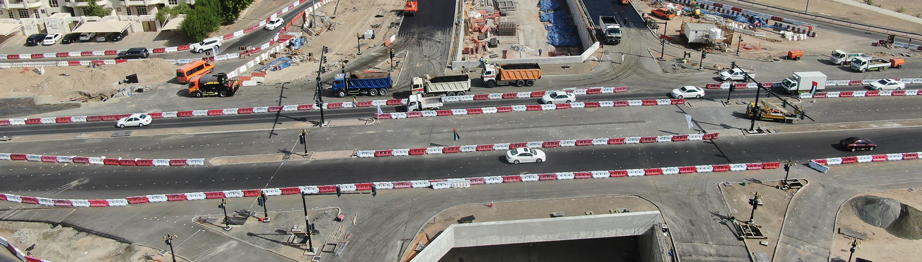 Construction of Tunnel in Sultan Bin Khalifa Roundabout at IP131