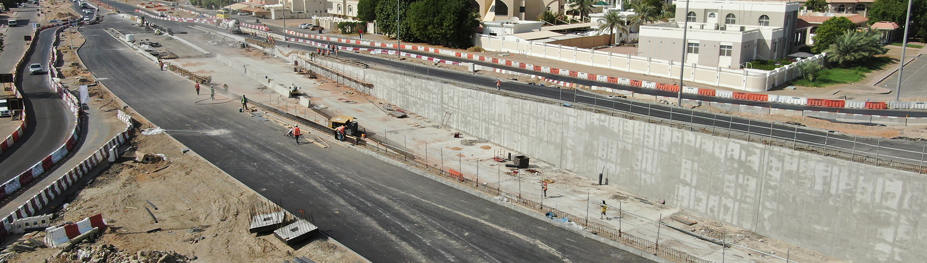 Construction of Tunnel in Sultan Bin Khalifa Roundabout at IP131